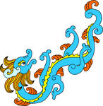 中国龙形图案         