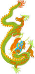 中国龙形图案         