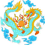 中国龙形图案         