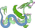 中国龙形图案         