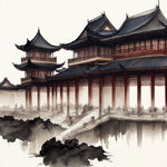 中国古代，皇宫，全景