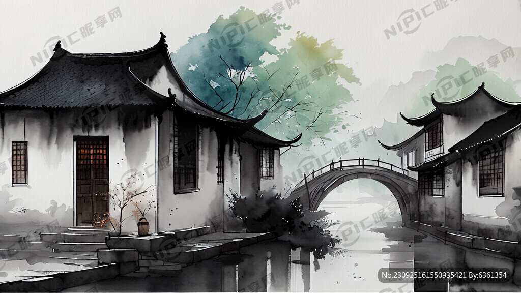 江南烟雨生活气氛