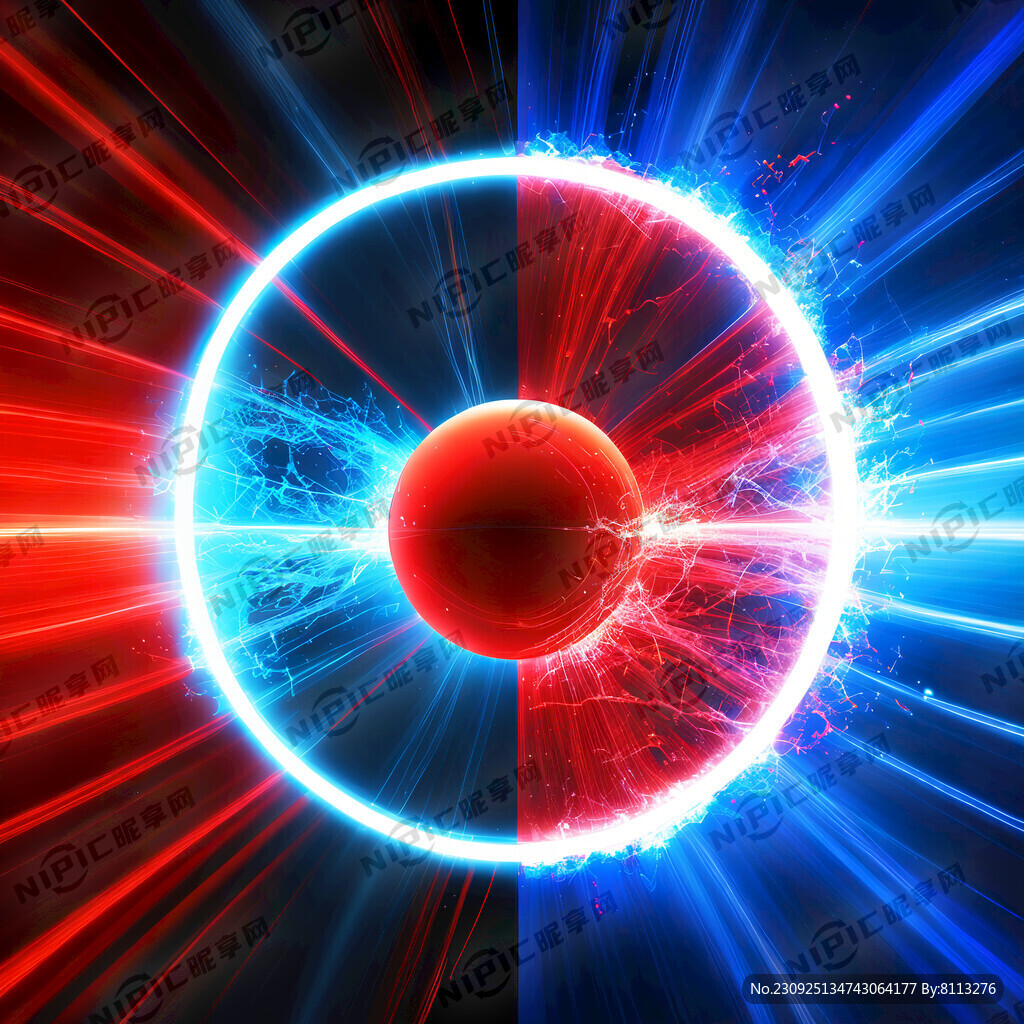 两个圆球光子对撞场景