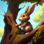 兔子爬树
