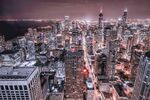 城市楼宇夜景