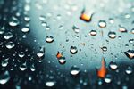 下雨天玻璃