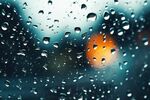 下雨天玻璃