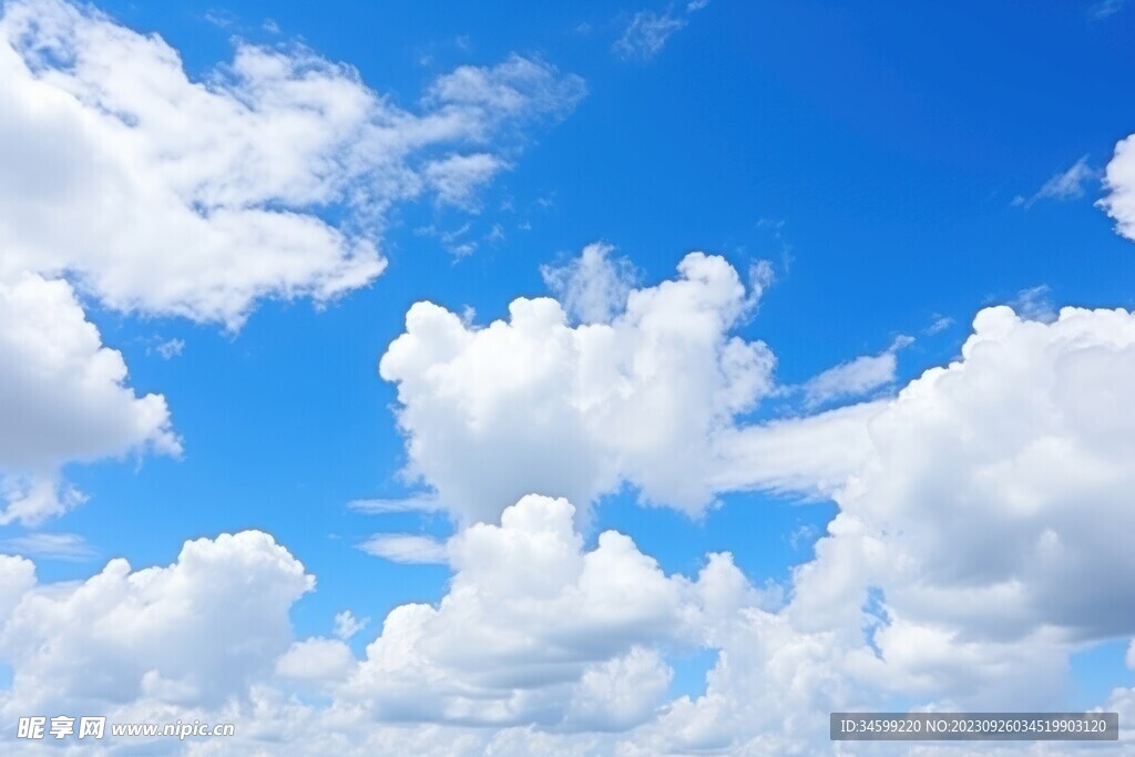 蓝天白云 摄影图__自然风景_自然景观_摄影图库_昵图网