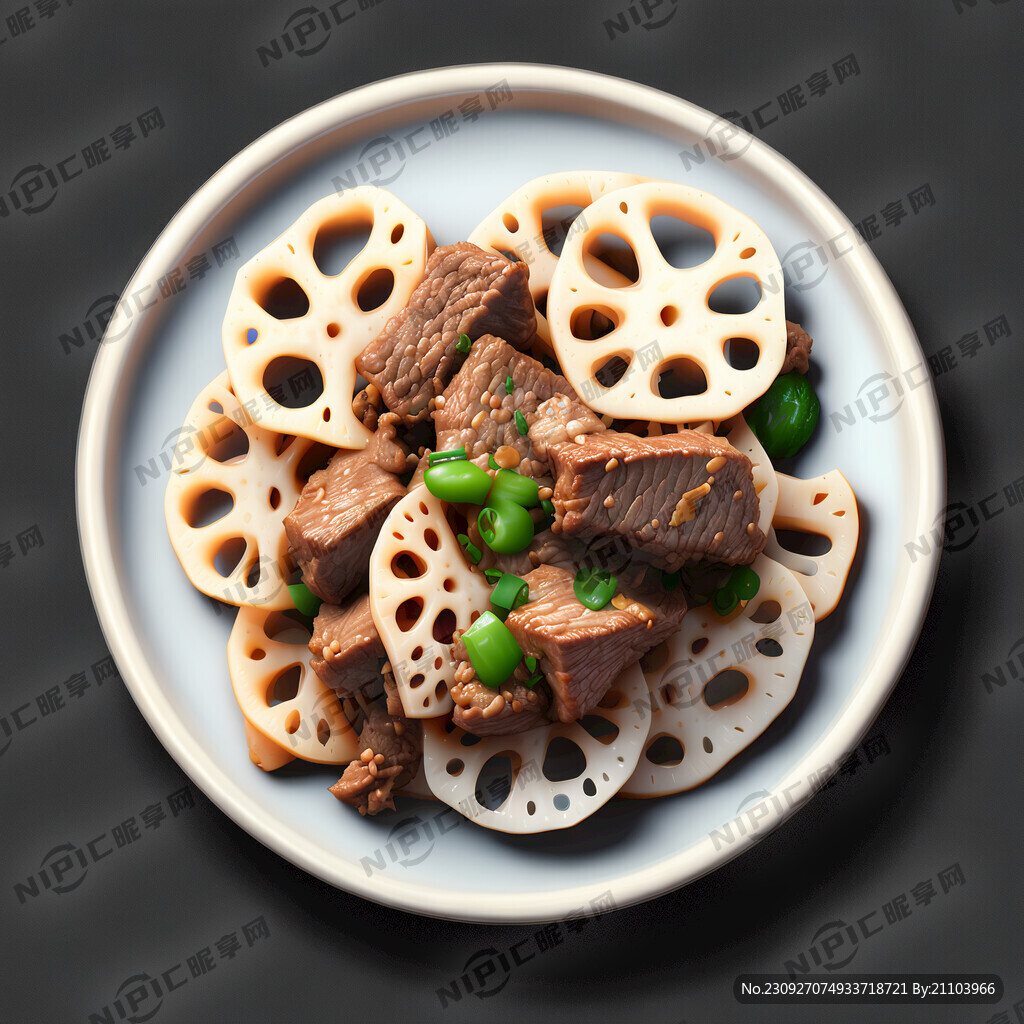 牛肉炒莲藕