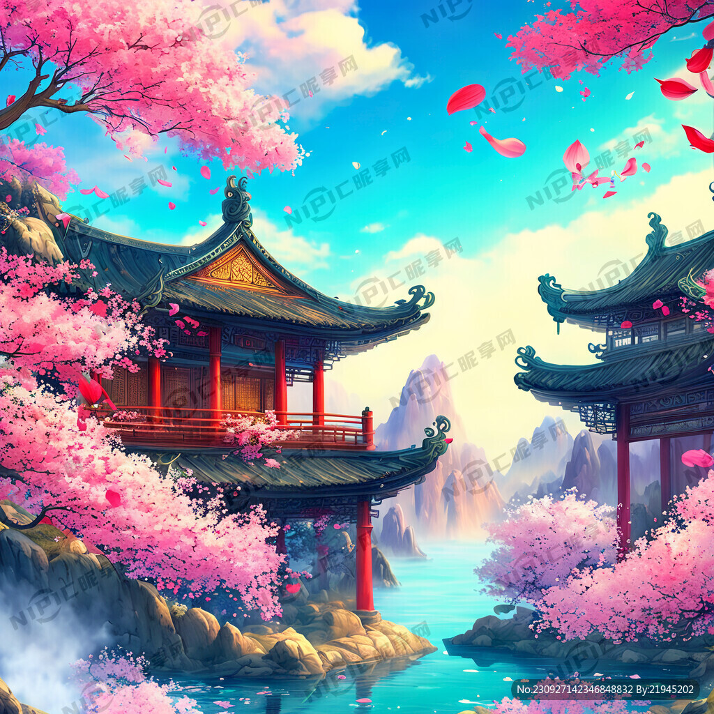 游戏梦幻唯美新中式风景 超高清