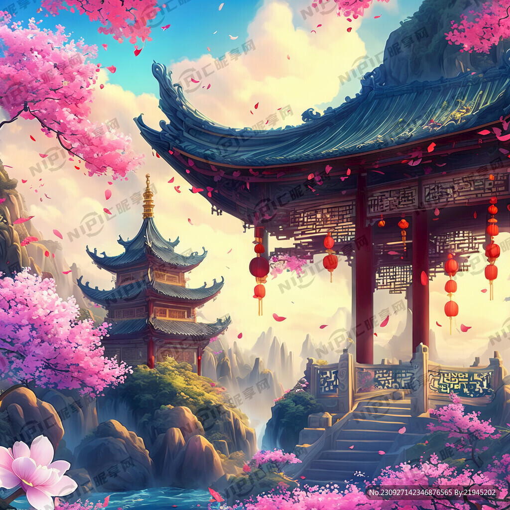 游戏梦幻唯美新中式风景 超高清