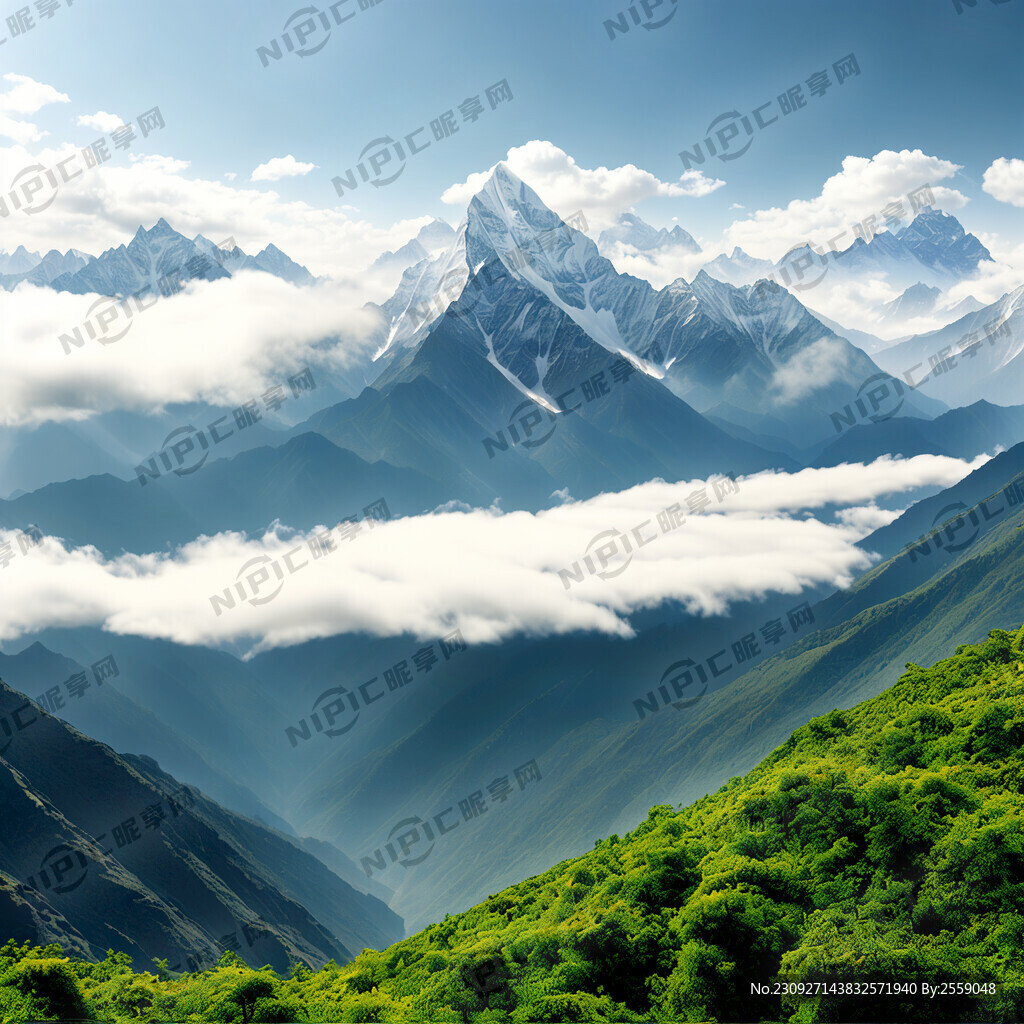 养字 高清 逼真 山脉