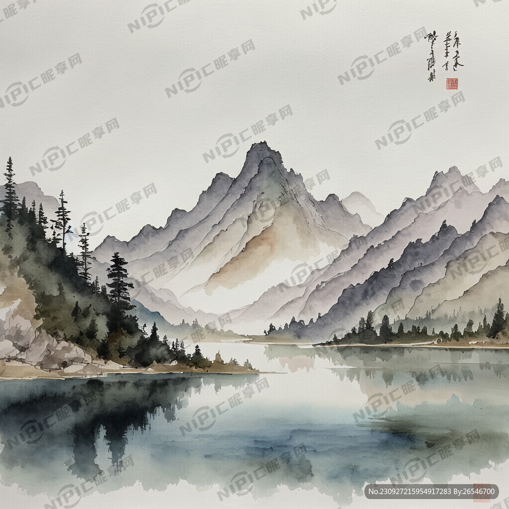山湖写意