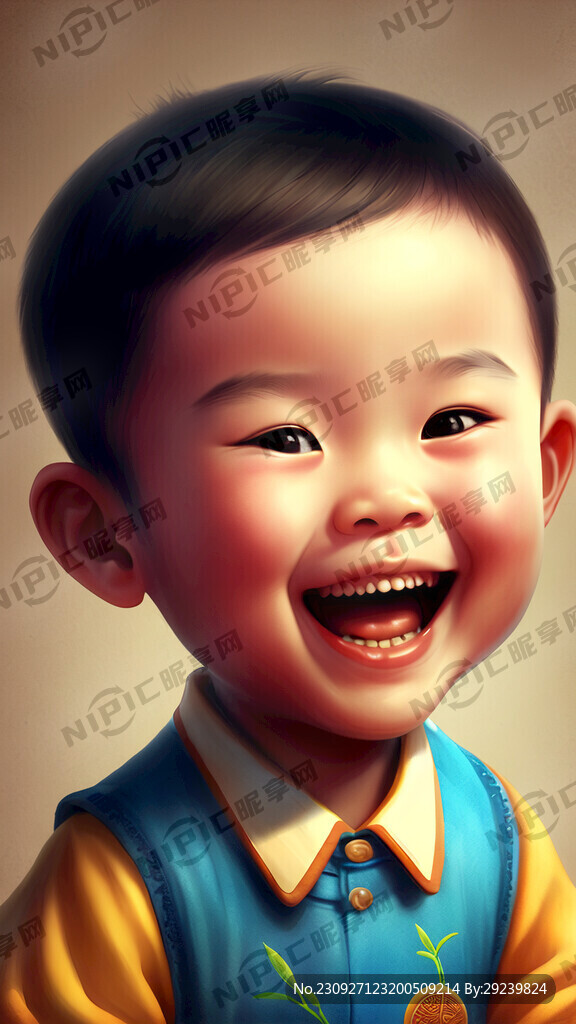 儿童健康快乐长大个