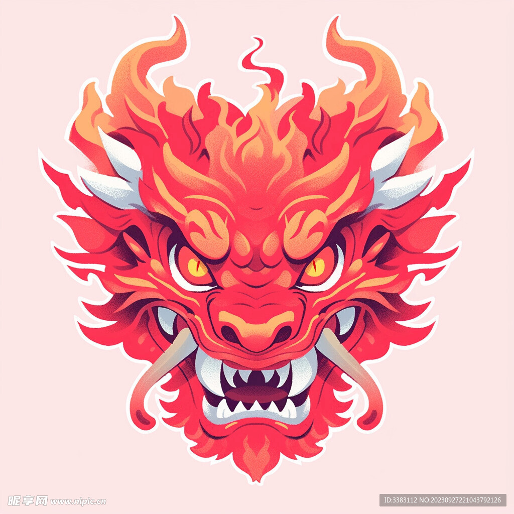 卡通龙插画矢量文件