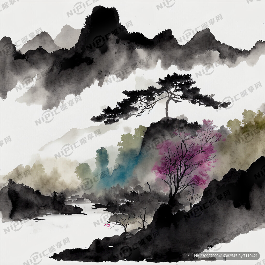 学生诗社中国风背景