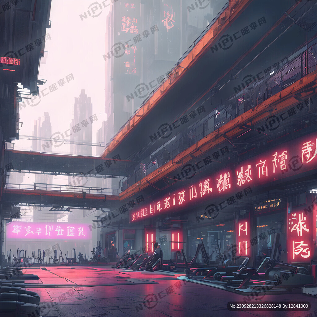 中秋 健身房 赛博朋克