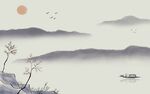山水背景