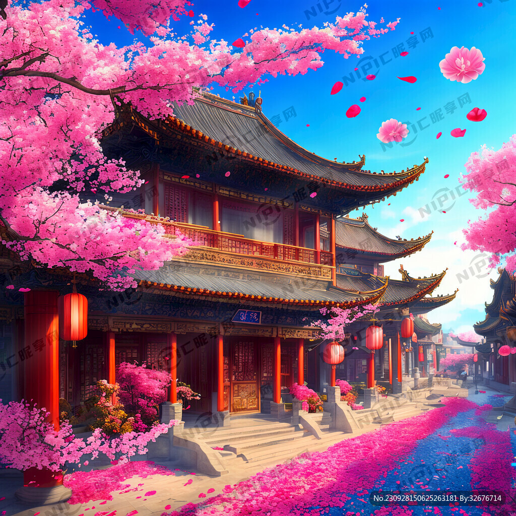 梦幻唯美新中式街景 超高清