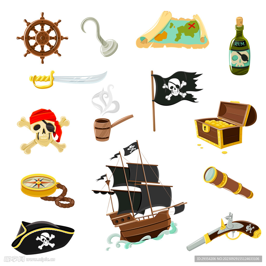 海盗元素图片
