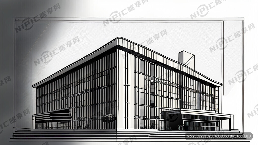 大邑安仁公馆简约线条画