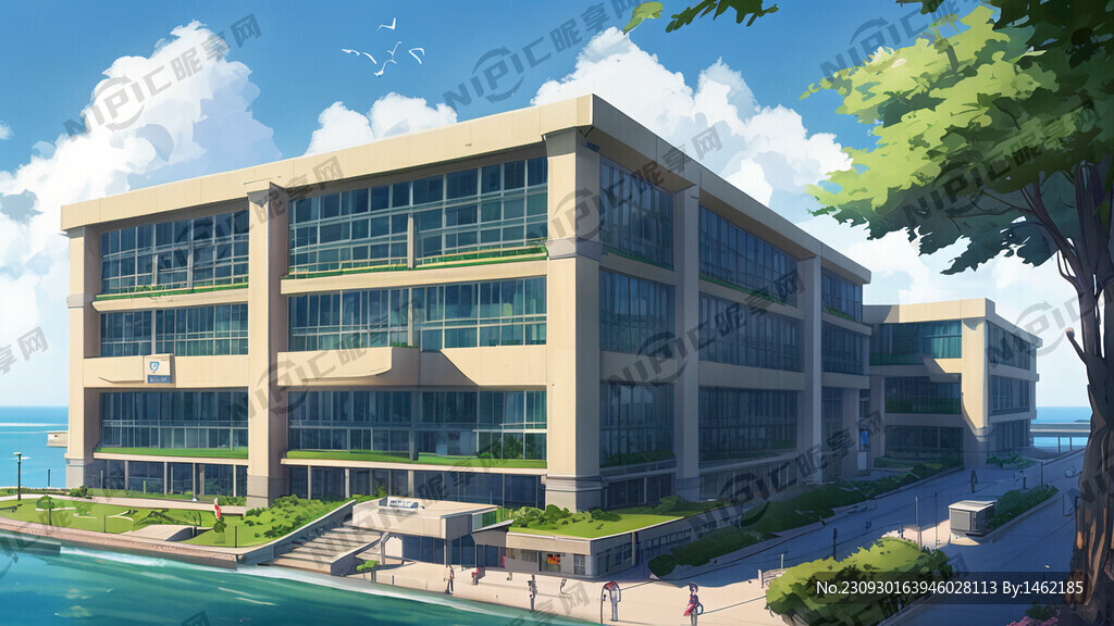 海滨城市医学院的校园