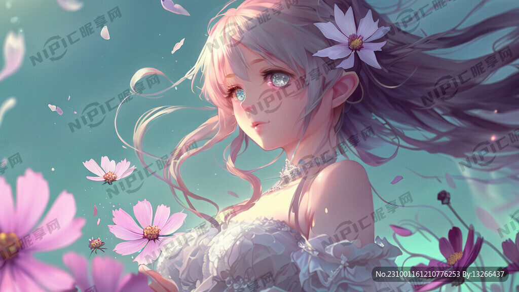 格桑花 晶莹剔透 梦幻 二次元