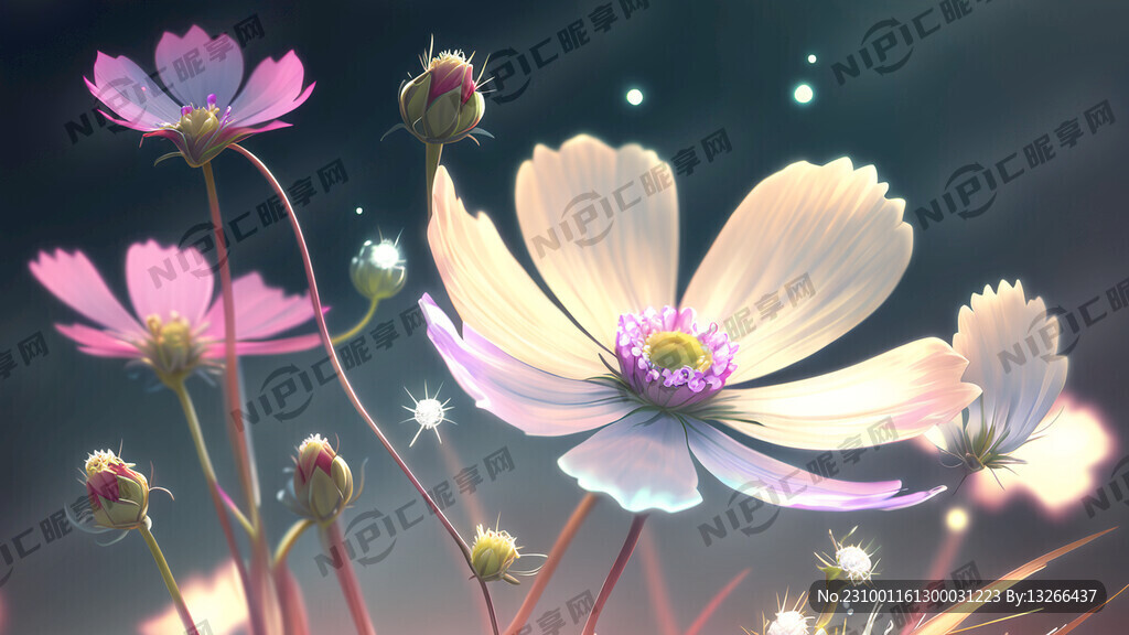 格桑花 晶莹剔透 梦幻