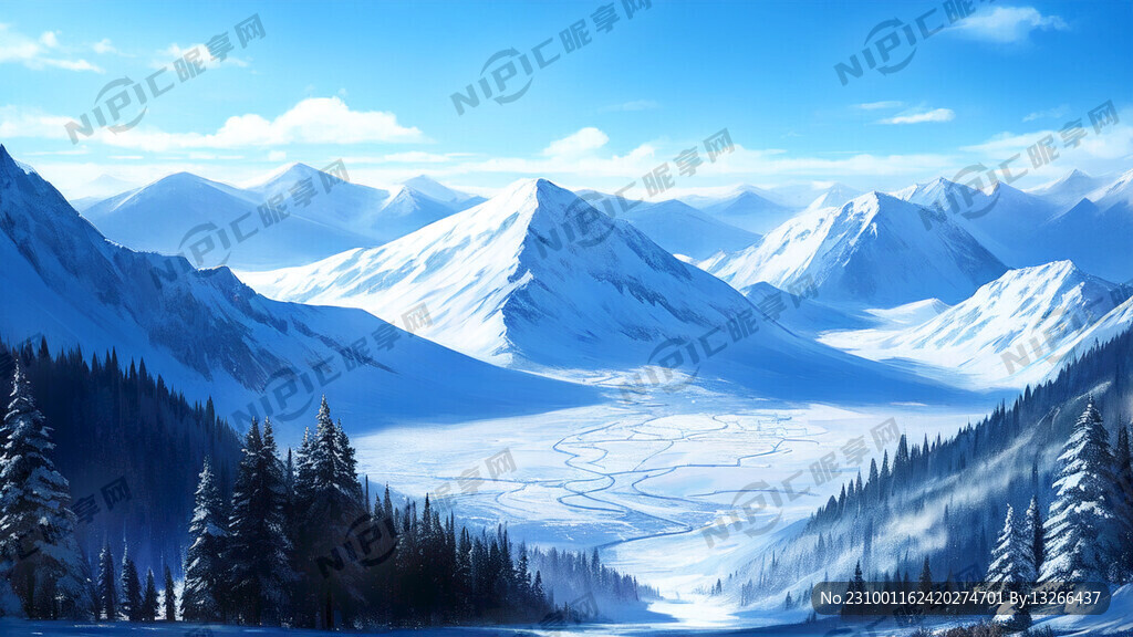 雪山 汽车 公路 寺庙 梦幻