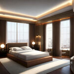酒店大床房，干净卫生，清新明亮，投影巨幕