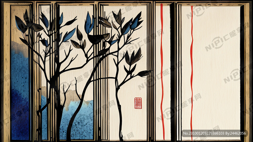 详细雕刻线条作品 极简主义插图