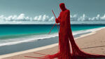 沙滩，网红，棍子，8根