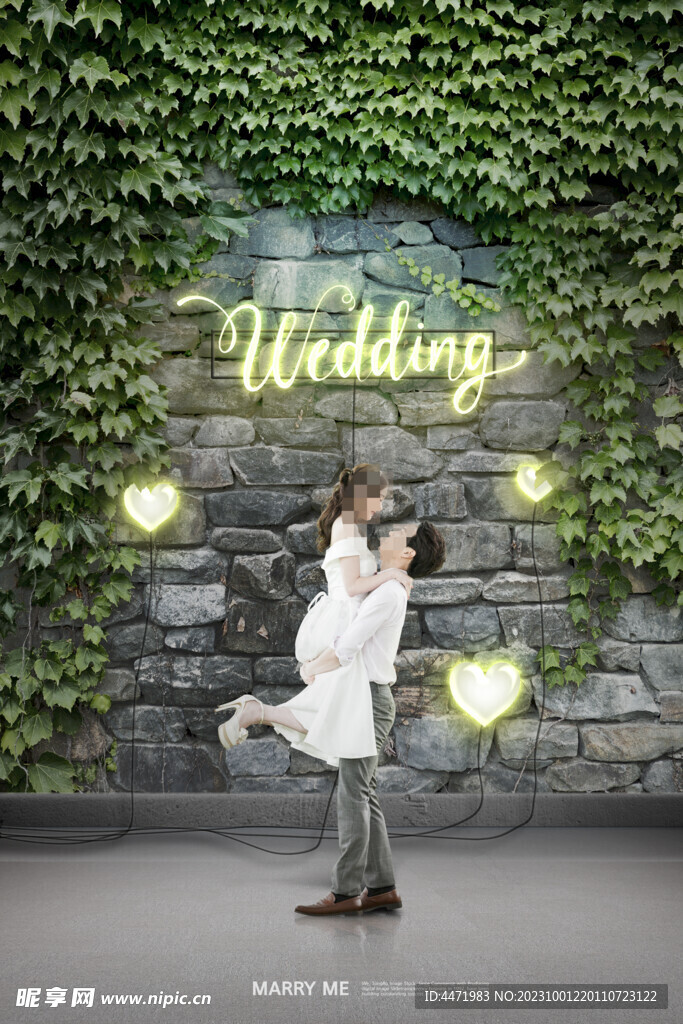 韩式婚礼海报模板