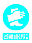 必须穿戴结缘保护用品