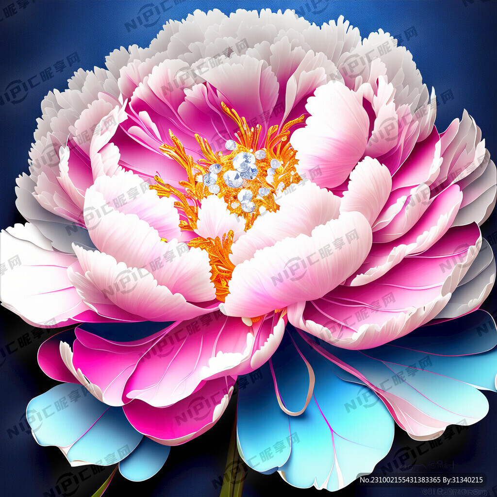 牡丹花 珠光宝气 高清 明亮