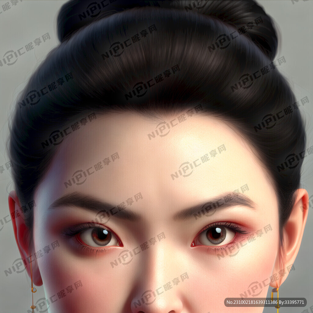 女人 大眼睛高鼻梁