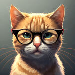 戴眼镜的猫