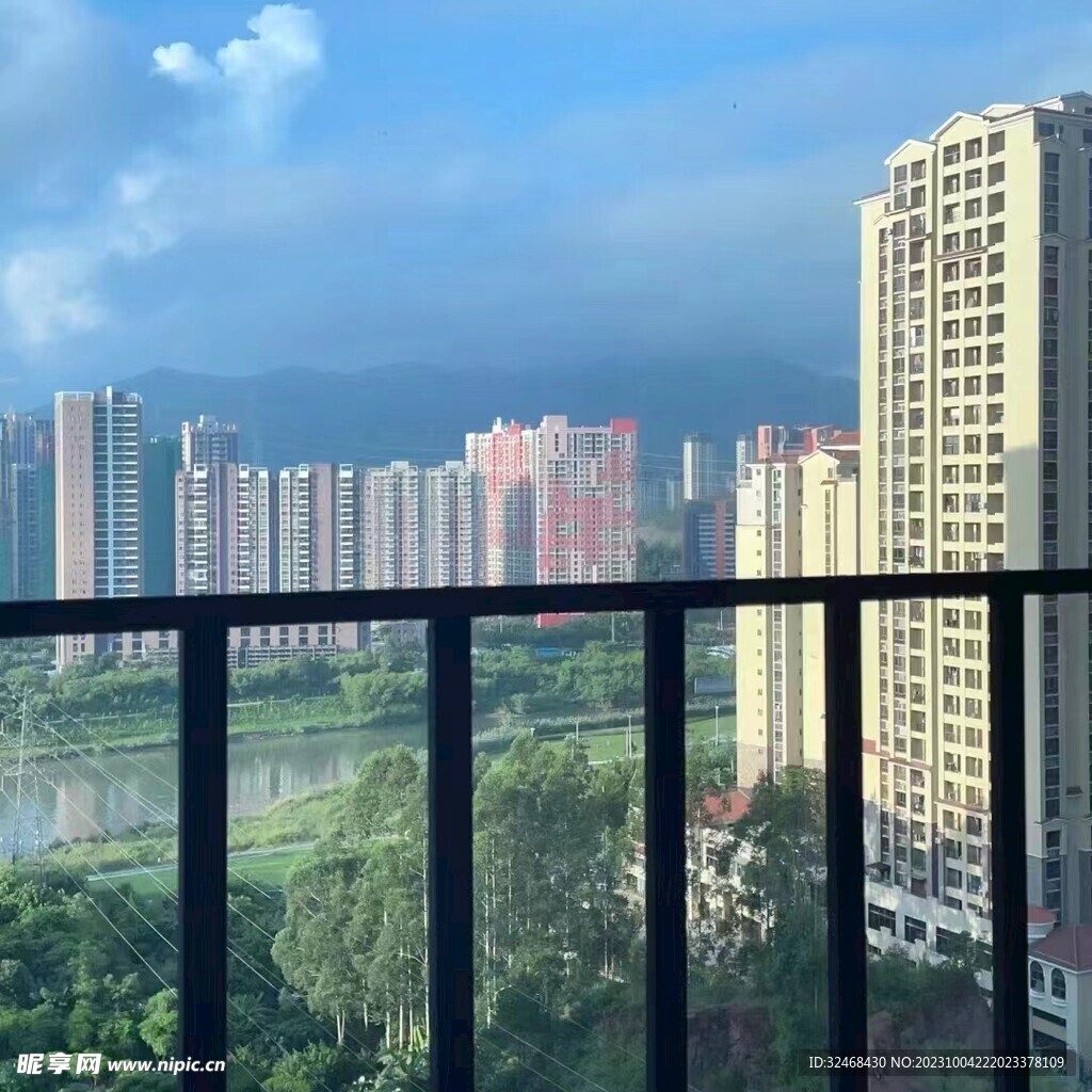 高楼上风景