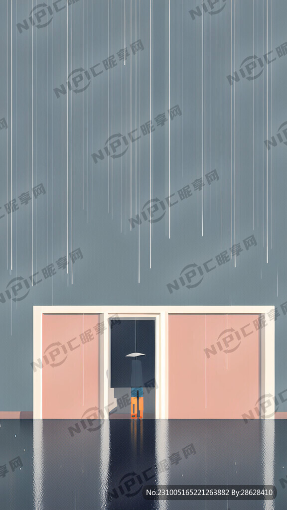 简约下雨天