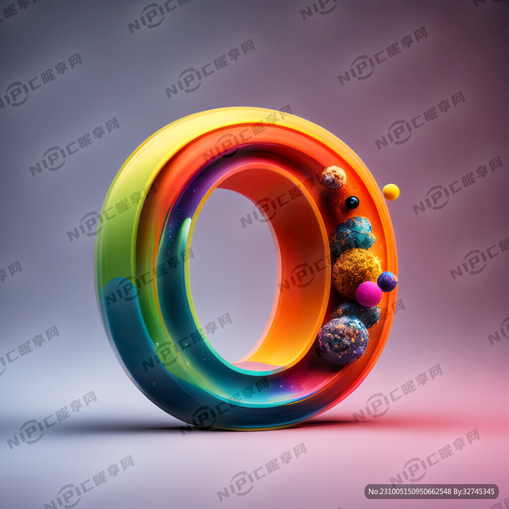 一个物体数字3的形式充满活力的