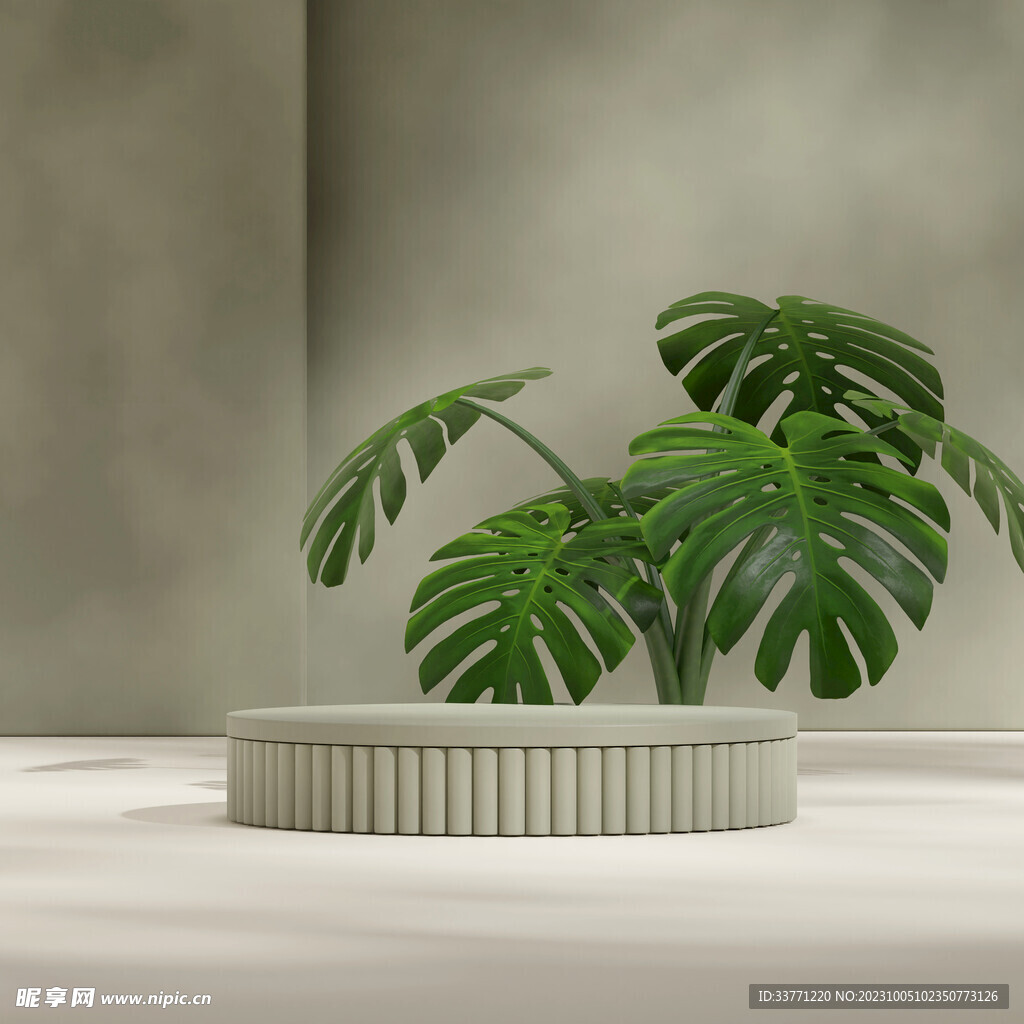 清新植物背景