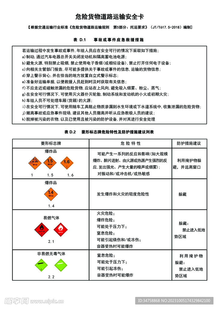 安全卡