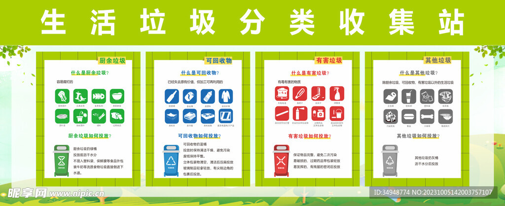垃圾分类收集站