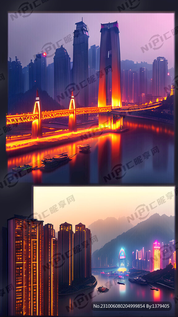 重庆城市背景 读书元素
