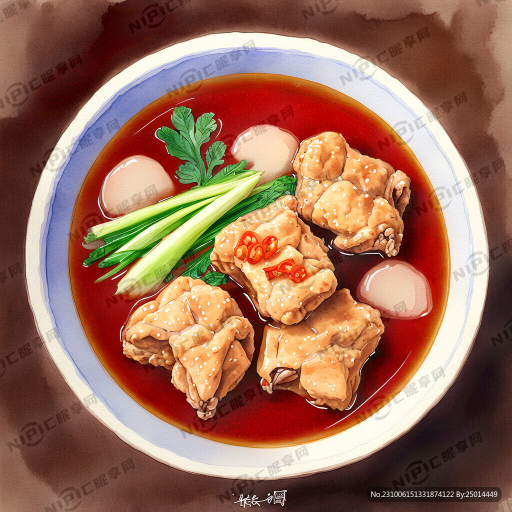 炖鸡块 有食欲 中国菜