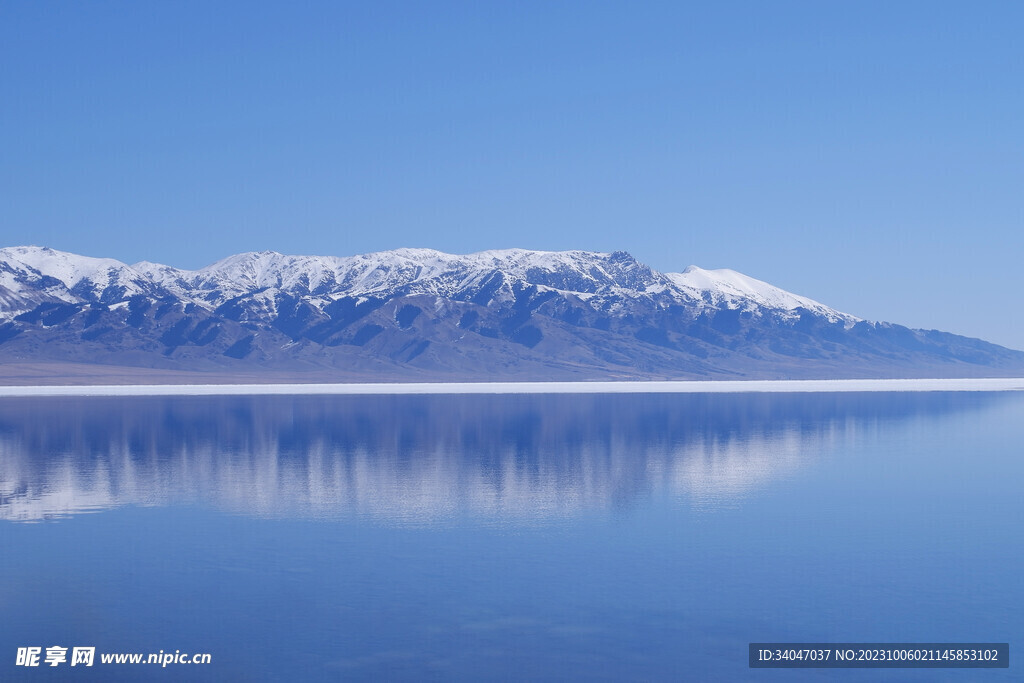 冬季湖边风景