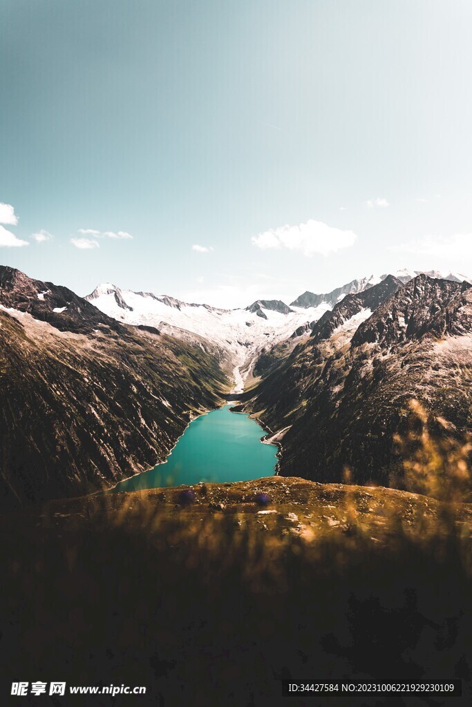 山水湖景