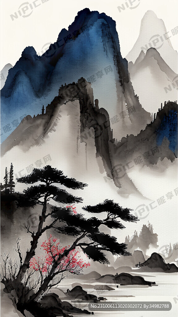 山水 中国画