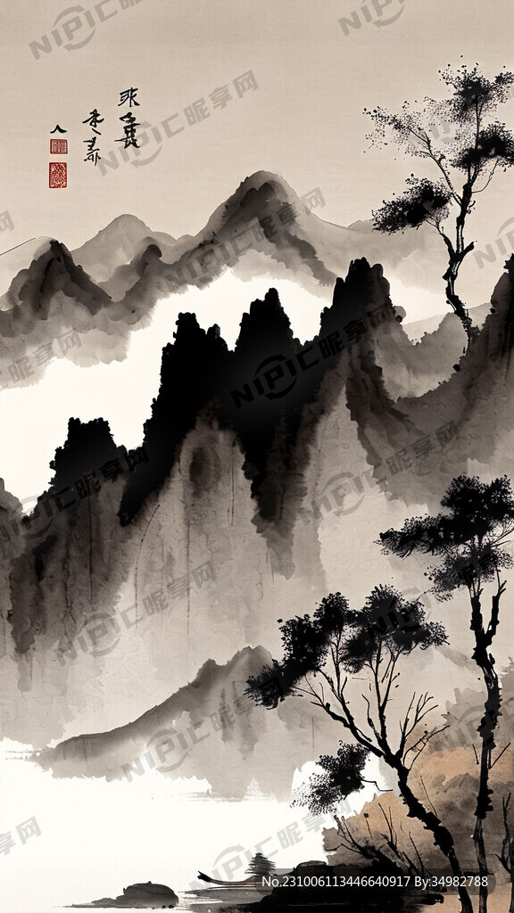 山水画 古风 中国画