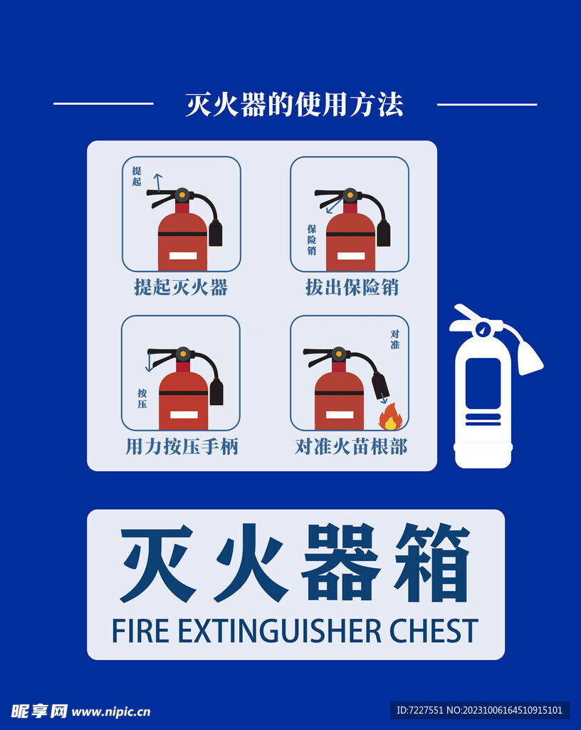 灭火器使用方法